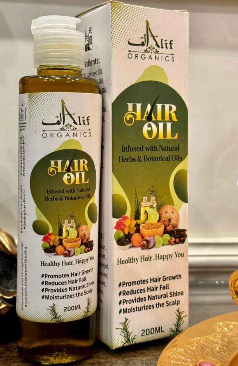 Alif Organics Hair Oil, a 200ML